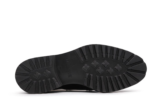 Polacchino in pelle e suola carrarmato