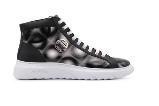 Polacchino with geometric print