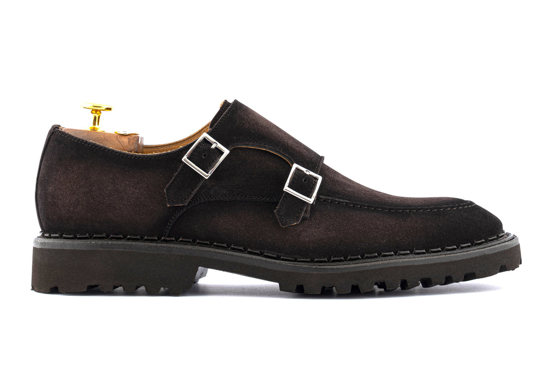 Doppelte Wildlederschnalle Testa di Moro