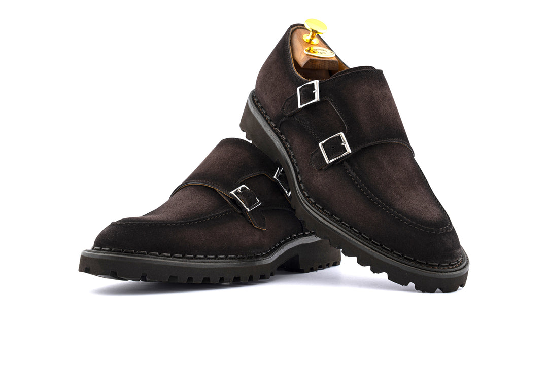 Doppelte Wildlederschnalle Testa di Moro