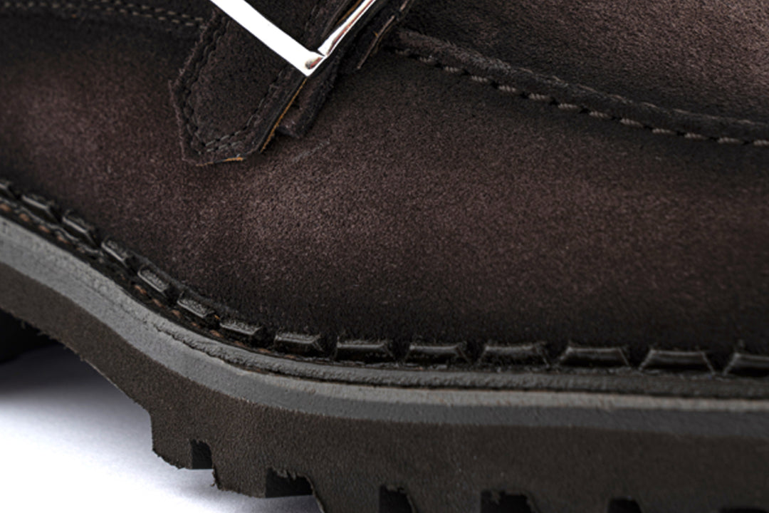 Doppelte Wildlederschnalle Testa di Moro