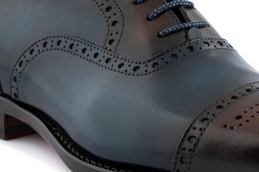 Französisch schattiertes Leder Französisch mit Brogue Details