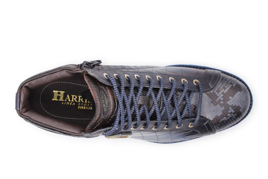 Polacchini in pelle effetto coccodrillo