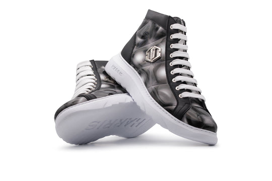 Polacchino with geometric print