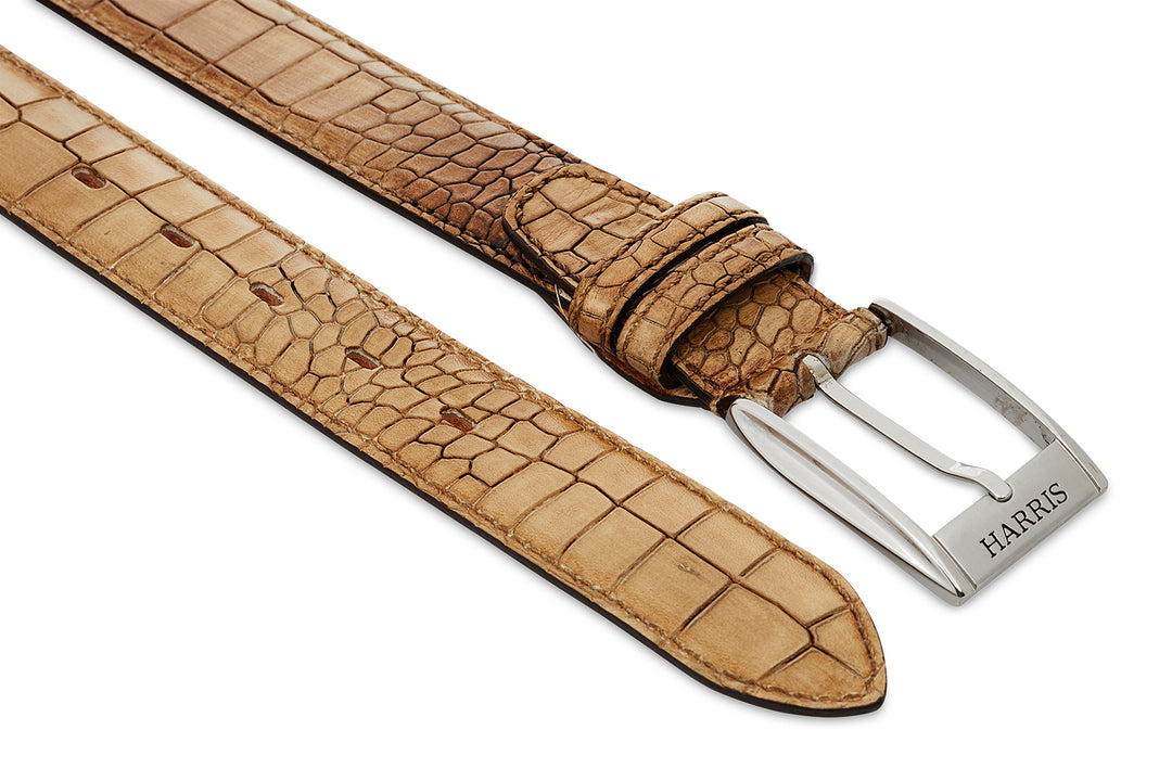 Cinturón de impresión de crocodrillo