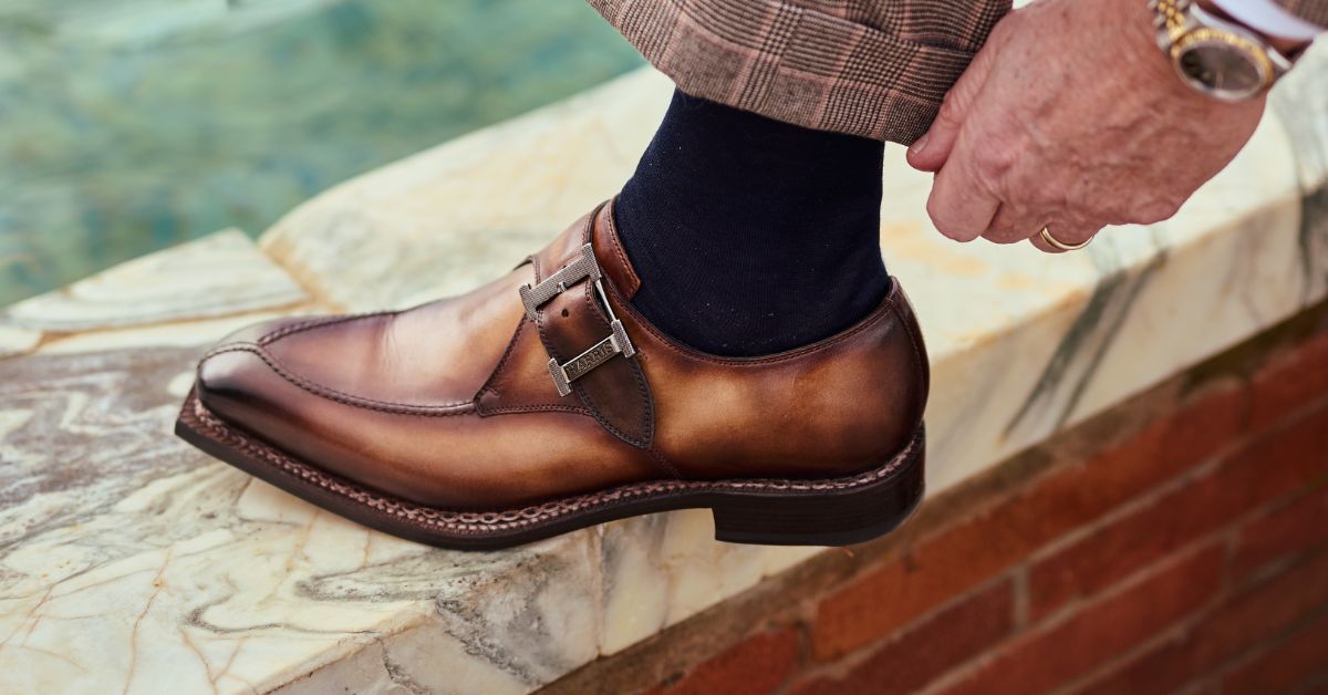 Scarpe con fibbia da uomo