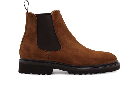 Leather ankle boot