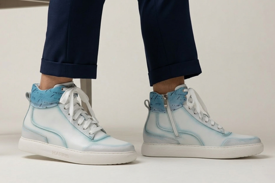 Polacchino in pelle morbida sfumata