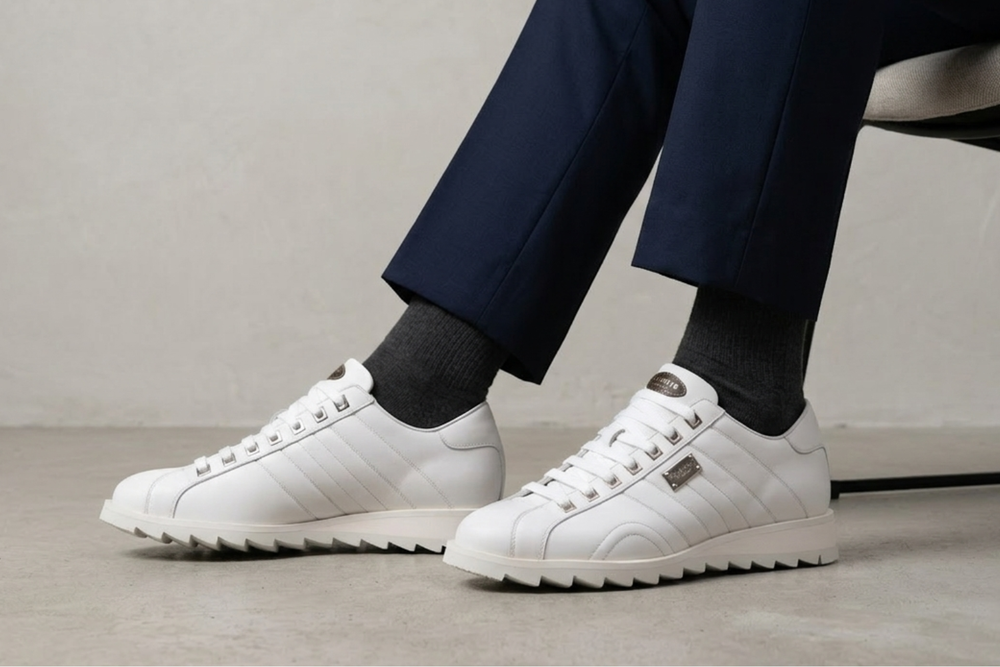 Zapatillas cómodas de piel suave.