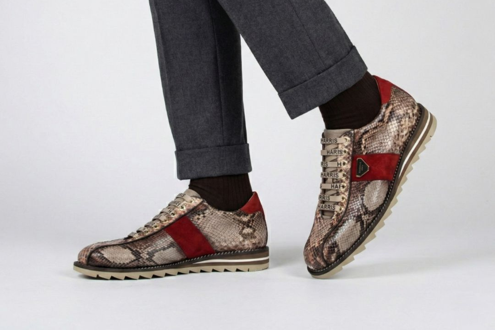 Sneakers aus Pythonleder