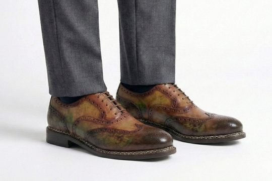 Oxford handbemalt mit norwegischer Handwerkskunst