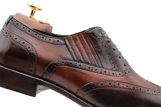 Francesina Slip-On con Decorazioni Brogue