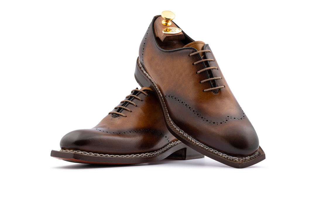 Hand-painted leather oxford