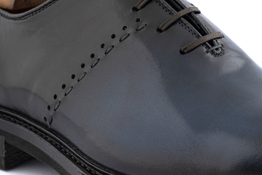 Leather lace-up