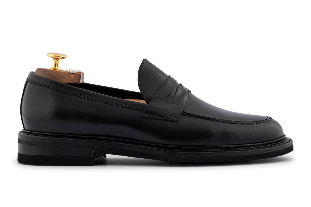 Mocasín de piel cepillada