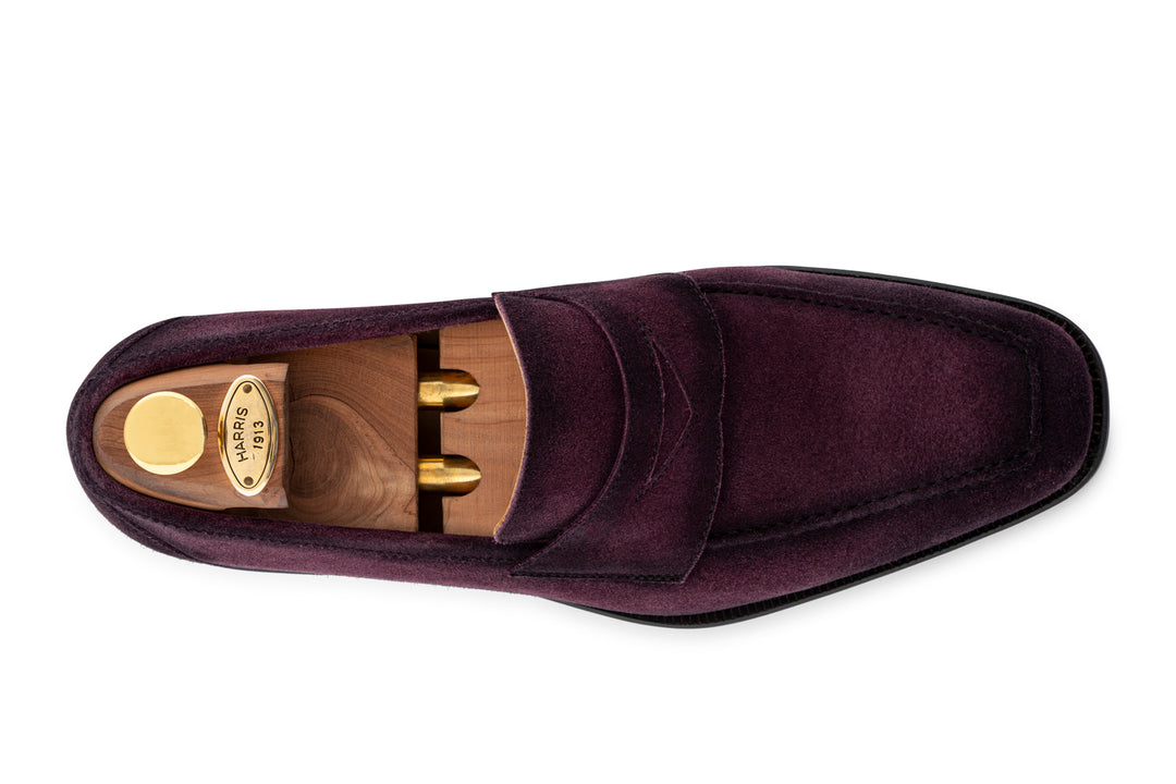 Mocasín de ante sombreado a mano