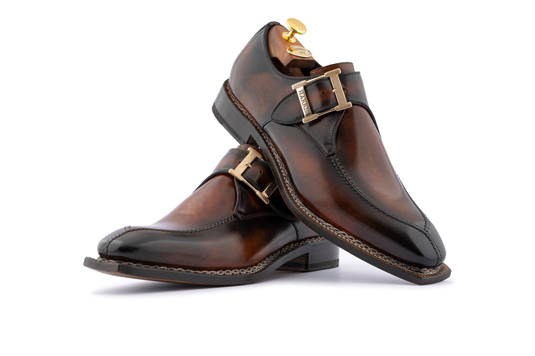 Hand-painted single buckle with Norwegian workmanship