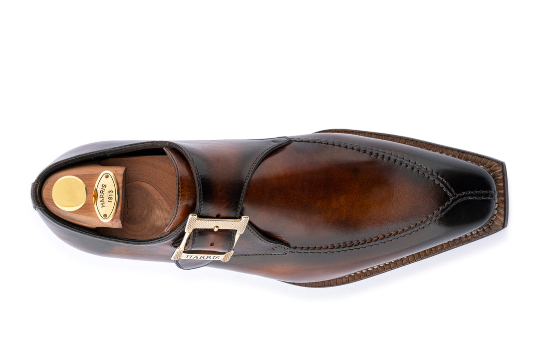 Hand-painted single buckle with Norwegian workmanship