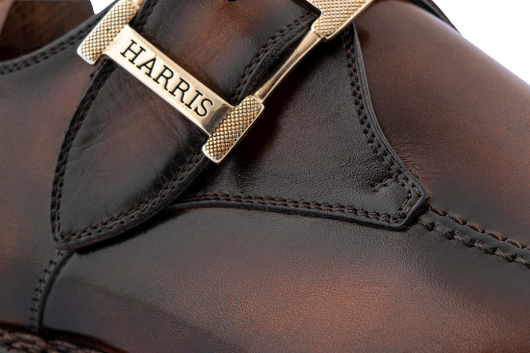 Hand-painted single buckle with Norwegian workmanship