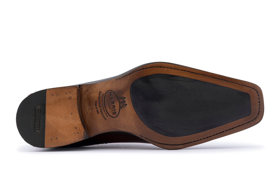 Hand-painted leather brogues