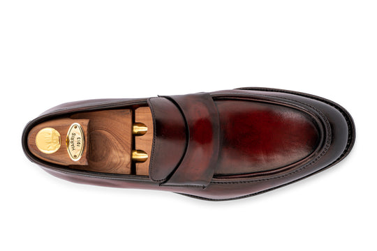 Hand-painted leather loafer