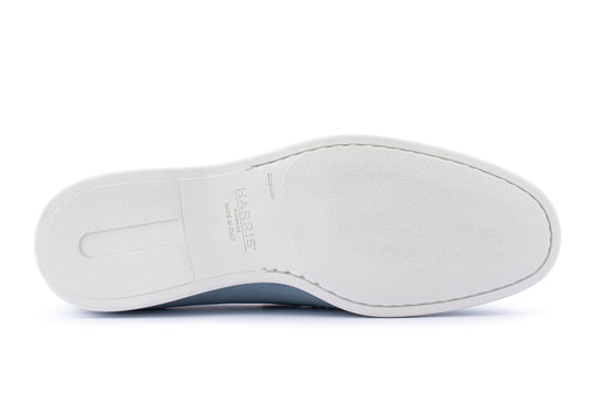 Mocassino in suede e suola in gomma