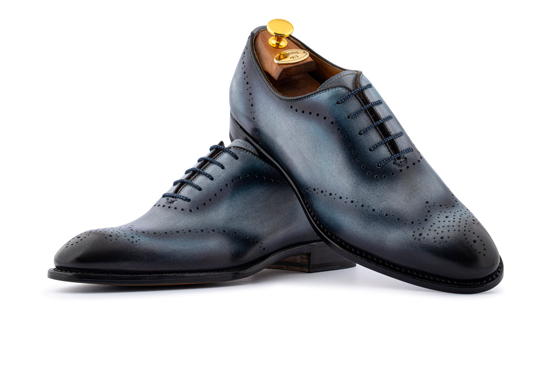 Hand-painted oxfords with brogue details