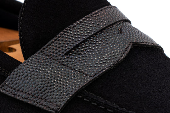 Mocassin Terni en daim – Bleu