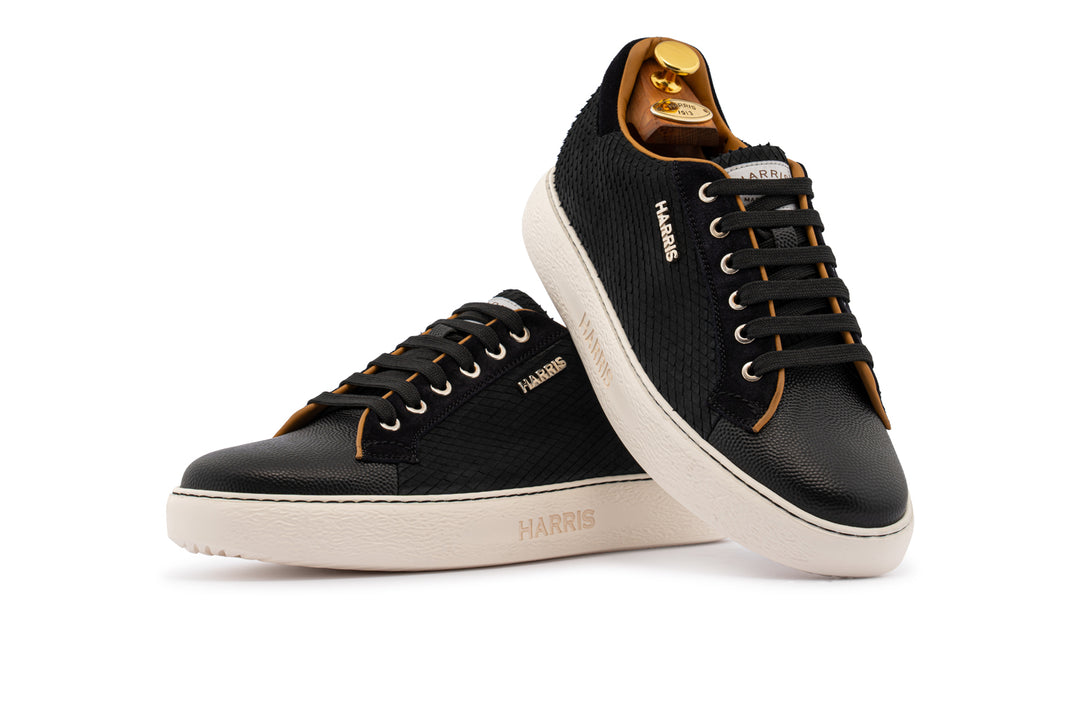 Oxford-Sneaker – Schwarz