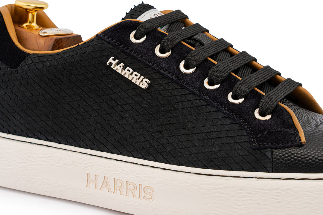 Oxford-Sneaker – Schwarz