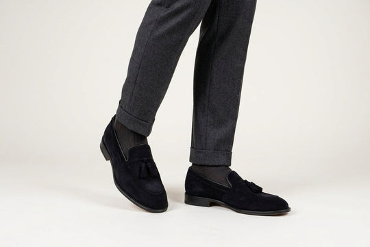 Mocasín con pompón 0964 – Azul