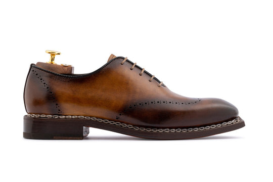 Hand-painted leather oxford