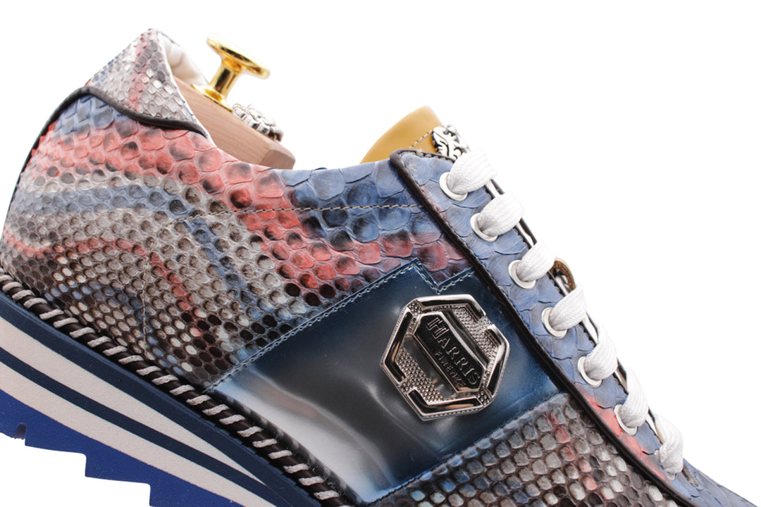Sneakers in pelle pregiata