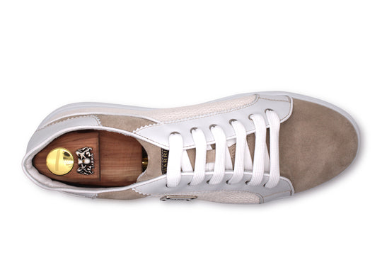 Sneakers in tela e camoscio