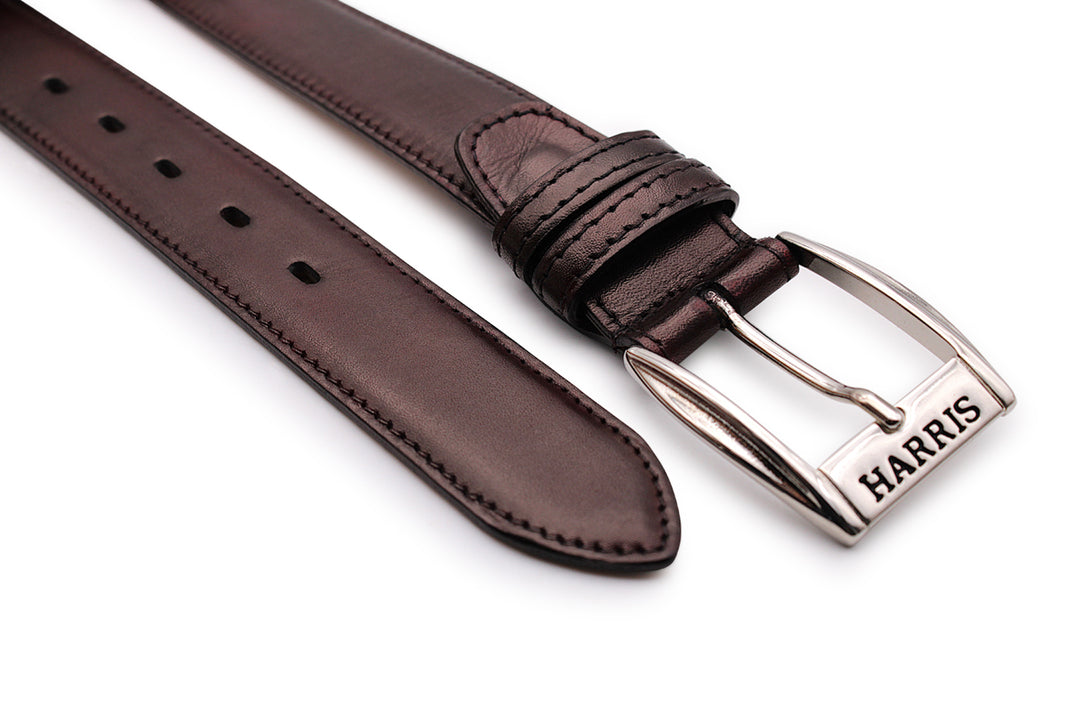 Cintura in pelle dipinta a mano