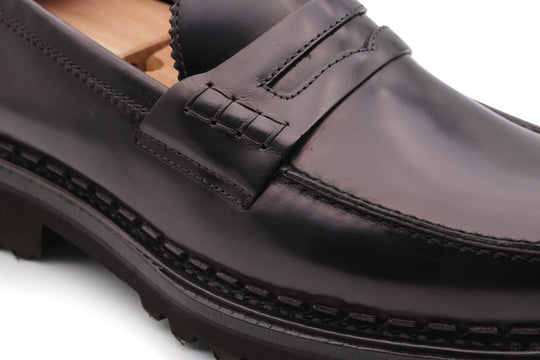 Mocassin en cuir brossé