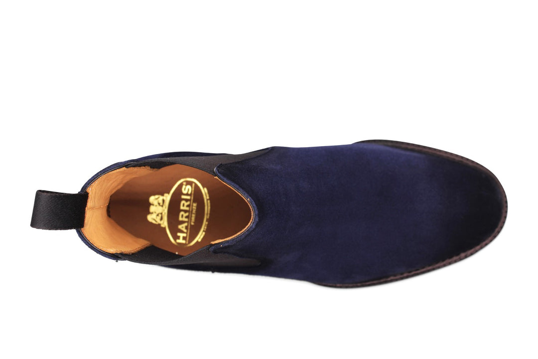 Polacchino in suede Blu con elastico