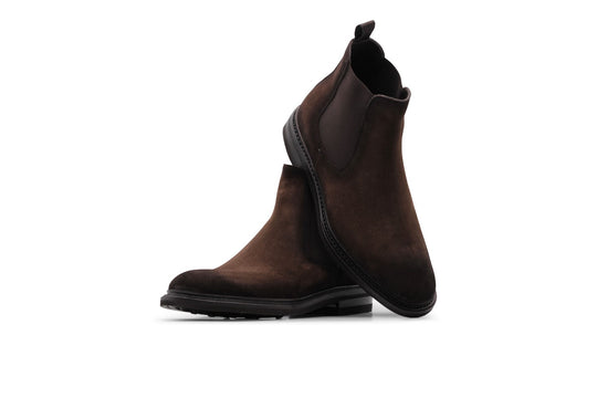 Polacchino in suede Testa di Moro con elastico