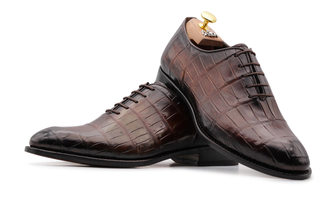 Francesina in pelle di coccodrillo