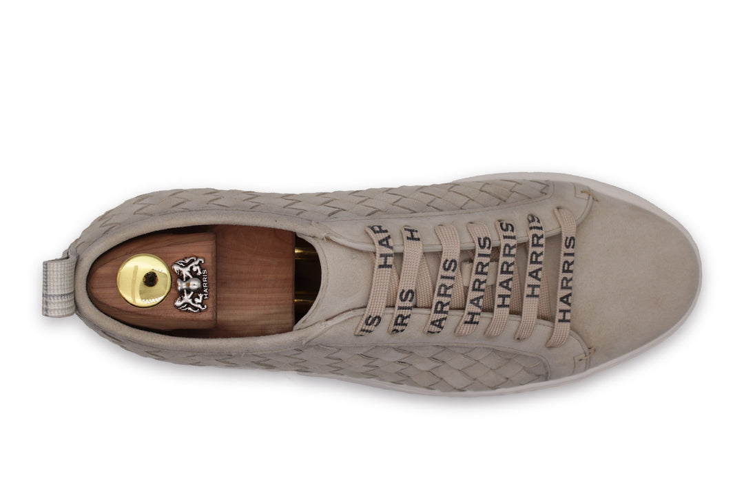 Woven leather sneakers
