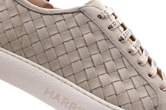 Woven leather sneakers