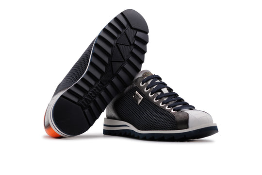 Baskets imprimé crocodile avec effet perforé