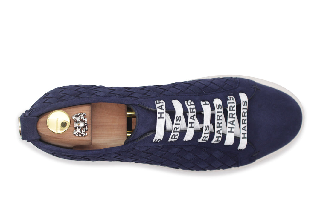 Zapatillas de piel tejida