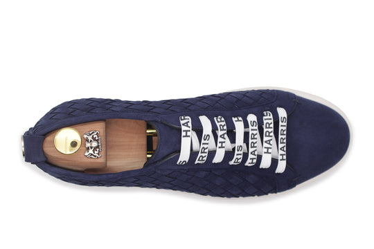 Zapatillas de piel tejida