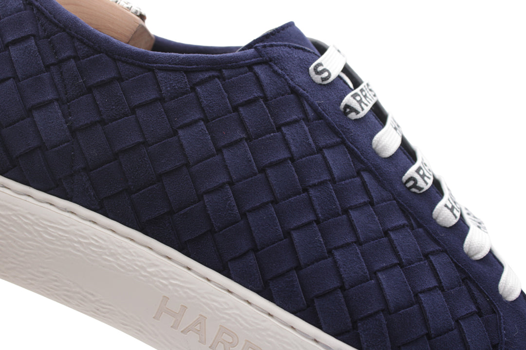 Zapatillas de piel tejida