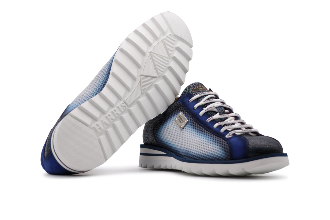 Sneakers stampata effetto forato