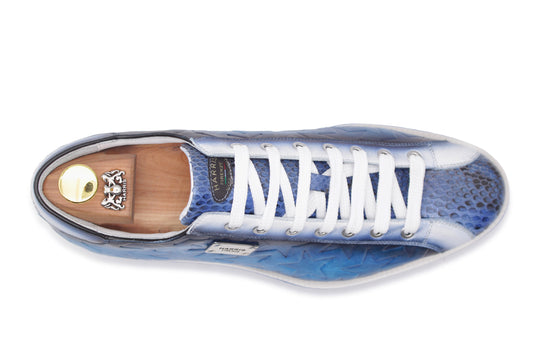 Deportivas estampadas de piel y pitón