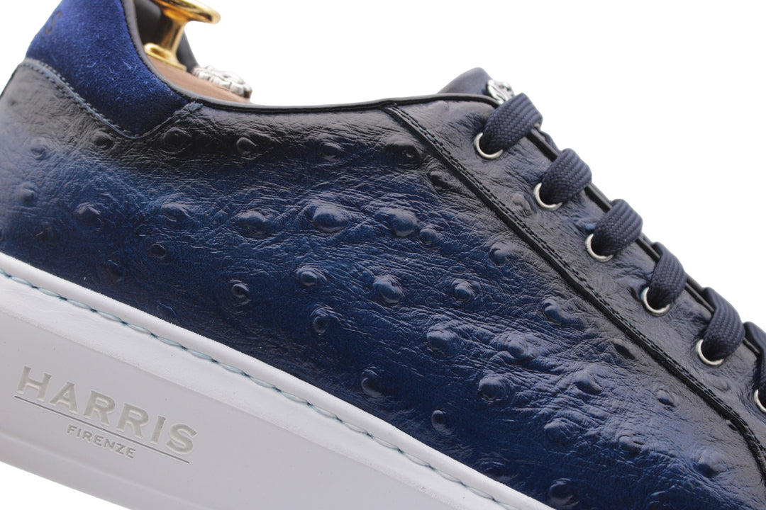 Deportivas de piel estampada efecto avestruz