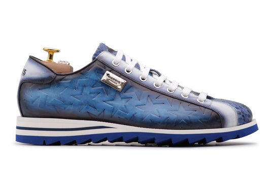 Deportivas estampadas de piel y pitón