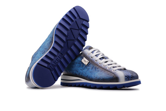 Deportivas estampadas de piel y pitón